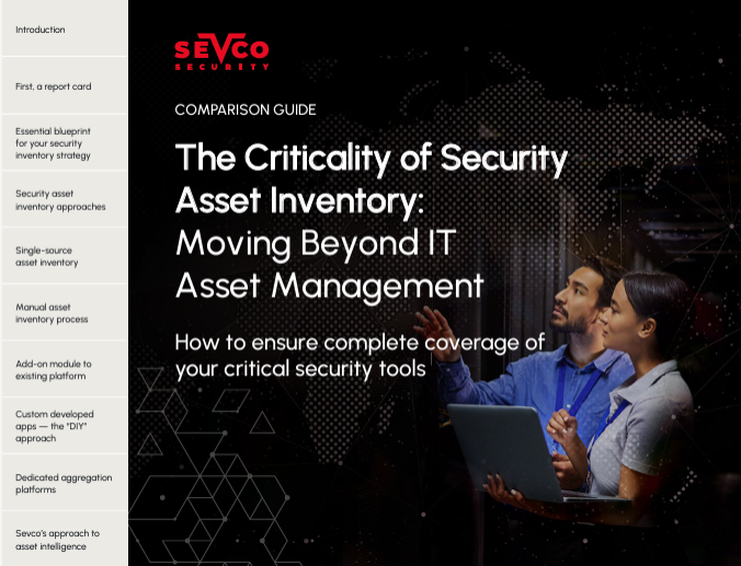 Comparison Guide Screenshot - Criticality of Security Asset Inventory